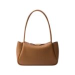 Lederschultertasche in Karamell 16cm - Image 3