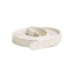 Intrecciato Nappa-Leder Gürtel in Kreide (width) 1.5cm - Image 3
