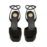 la scandale platform sandals in satin crepe 11cm - Image 3