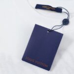 T-shirt Louis Vuitton White Black Logo - Image 7