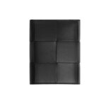 Intreccio Nappa-Geldb?rse in Schwarz 9cm