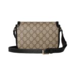 Weiche Mini-Schultertasche aus braunem Leder 20cm - Image 3