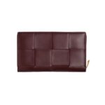 Leder Geldb?rse Madder Braun 11.5cm