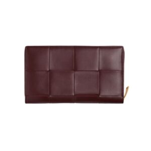 Leder Geldb?rse Madder Braun 11.5cm