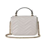 GG Marmont Mini-Tote Hellgrau 17cm - Image 3