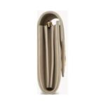 Cassandre matelassierte gro?e Klappenbrieftasche aus Grain de Poudre Leder 19cm - Image 3