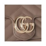 Super-Mini-Tasche aus taupefarbenem Leder 16.5cm - Image 3