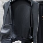 Set Louis Vuitton LV Black Tracksuit LV075 - Image 9