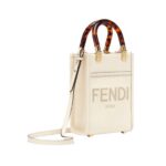 Mini Tasche aus wei?em Leder  18cm - Image 3