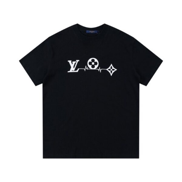 T-shirt Louis Vuitton LV Black Monogram Pulse - Image 1