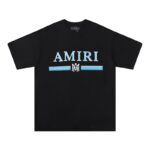 Amiri Bar Logo Black/Blue T-Shirt