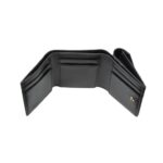 Brieftasche aus schwarzem Leder 8cm - Image 4