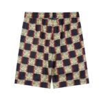 Set Louis Vuitton LV Checkered Print Shorts - Image 5