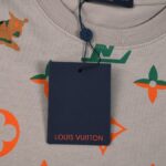 T-shirt Louis Vuitton LV Beige Green Orange - Image 4