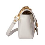 Mini-Tasche aus hellgrauem Matelass?-Leder 22cm - Image 4