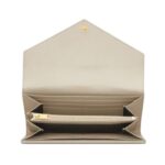 Cassandre matelassierte gro?e Klappenbrieftasche aus Grain de Poudre Leder 19cm - Image 4