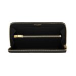 cassandre matelass? zip around wallet in grain de poudre leather 19cm - Image 4