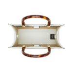Wei?e Leder-Shoppingtasche 22cm - Image 4