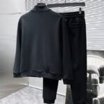 Set Louis Vuitton LV Black Tracksuit LV075 - Image 2