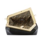 Tasche aus schwarzem Leder  20cm - Image 4