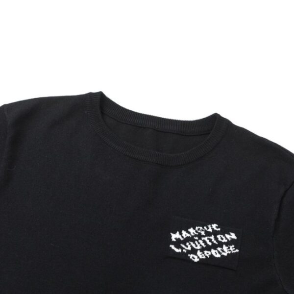 T-shirt Louis Vuitton LV Black Sleeve Monogram - Image 3