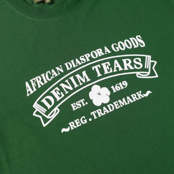 T-shirt Denim Tears African Diaspora Logo Green - Image 2