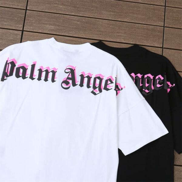 T-shirt Palm Angels Double Logo Oversized - Image 8