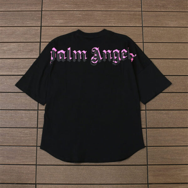 T-shirt Palm Angels Double Logo Oversized - Image 6