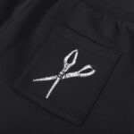 Shorts Louis Vuitton LV Black Embroidered Tools - Image 5