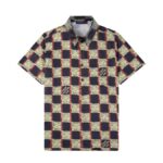 Set Louis Vuitton LV Checkered Print Shorts - Image 3
