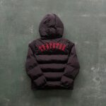 Jacket Puffer Trapstar Irongate Hooded Black/Red - Image 6