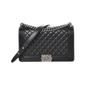 Boy Old Schwarz mit silberner Kette 28 cm