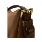 Mittelgro?e Lederschultertasche in Karamell 18cm - Image 5