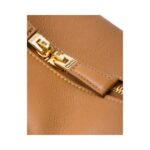 Lederschultertasche in Karamell 16cm - Image 5