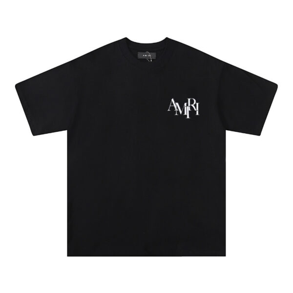Amiri Logo Black/White T-Shirt AM003 - Image 1