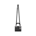 Zwarte satijn met stras en Cannage-motief 17cm - Image 5