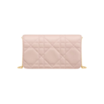 Poederroze lamsleer met Macrocannage-motief 19cm - Image 3