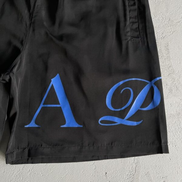 Shorts Trapstar Script Swimming Black/Dazzling Blue - Image 5