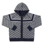 Hoodie Christian Dior Monogram Knit Jacket DO067 - Image 5