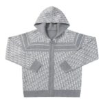 Hoodie Christian Dior Monogram Knit Jacket DO067 - Image 4