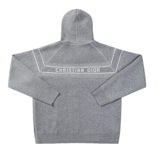 Hoodie Christian Dior Monogram Knit Jacket DO067 - Image 6