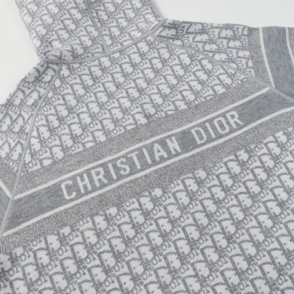 Hoodie Christian Dior Monogram Knit Jacket DO067 - Image 9