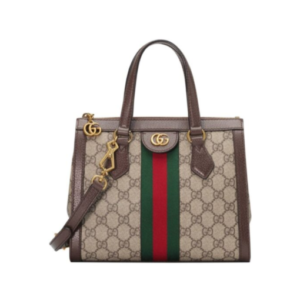 Ophidia GG Supreme Medium Tote Dark Coffee 24 cm