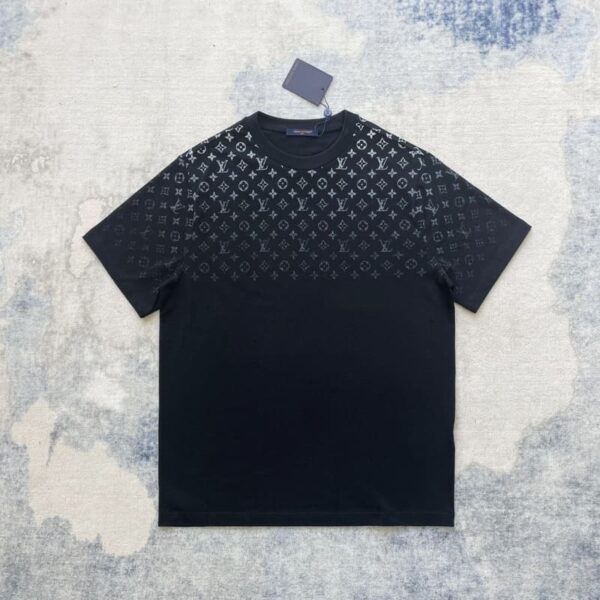 T-shirt Louis Vuitton Gradient Cotton Black - Image 4