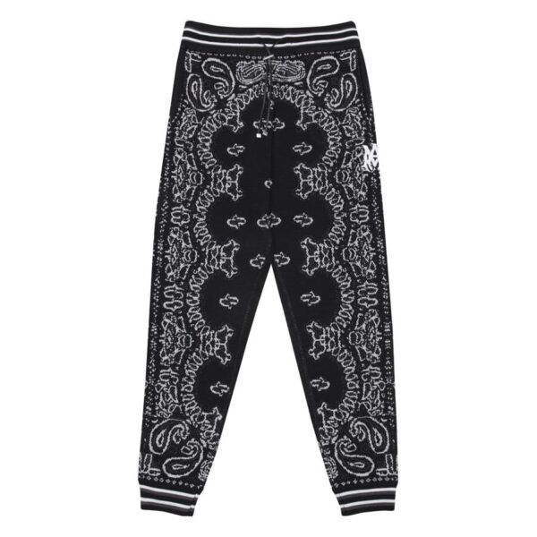 Amiri Bandana B-Ball Sweatpants 'BlackGrey' - Image 1