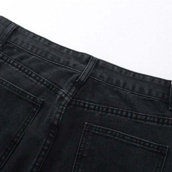 Jeans Denim Tears Multicolor Print Black - Image 4