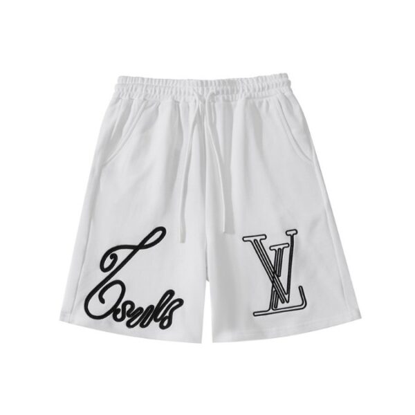 Shorts Louis Vuitton LV White Script Embroidery - Image 1