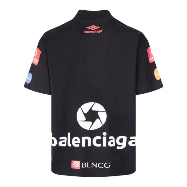 T-shirt Balenciaga Top League Oversized Black - Image 3