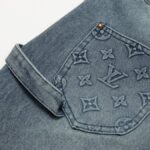 Denim Set Louis Vuitton Monogram Blue Shirt - Image 10