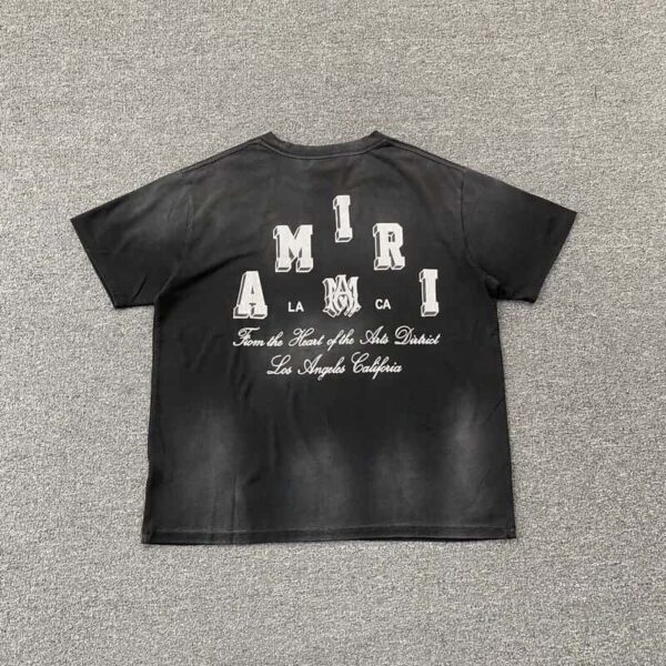 T-shirt Amiri Vintage Collegiate Black - Image 3